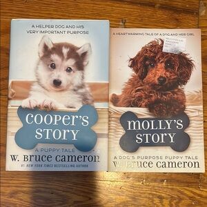 Cooper's Story and Molly's Story Books by W. Bruce Cameron